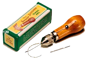 Speedy Stitcher Sewing Awl for sewing or repairing leatherwork, crafts, and  sports equipment.